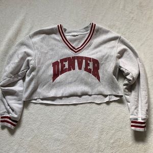 Denver Champion Cropped Sweatshirt